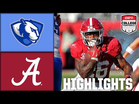 Eastern Illinois Panthers vs. Alabama Crimson Tide | Full Game Highlights | ESPN College Football