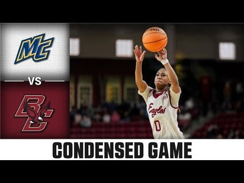 Merrimack vs. Boston College Condensed Game | 2025-26 ACC Women's Basketball