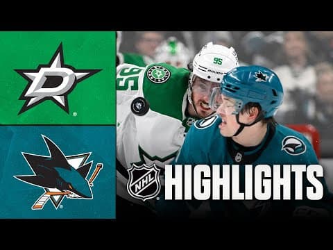 Stars vs. Sharks | NHL Highlights | January 10, 2026
