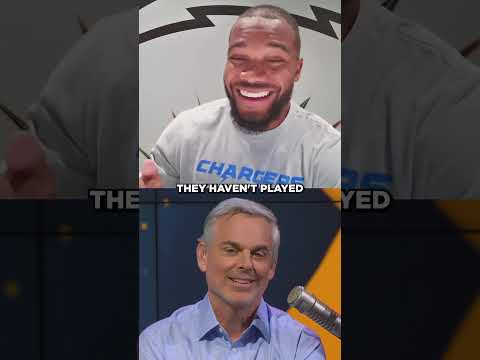 Colin and #J.K.Dobbins talk #OhioState - #Indiana 😅 #CFB #chargers