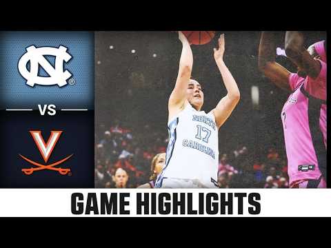 North Carolina vs. Virginia Game Highlights | 2025-26 ACC Women's Basketball