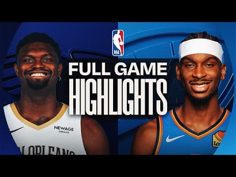 PELICANS at THUNDER | FULL GAME HIGHLIGHTS | November 2, 2025