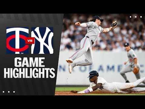 Twins vs. Yankees Game Highlights (8/12/25) | MLB Highlights