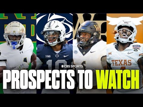 TOP Running Back PROSPECTS TO WATCH before the 2026 NFL Draft