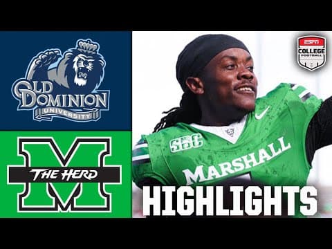 Old Dominion Monarchs vs. Marshall Thundering Herd | Full Game Highlights | ESPN College Football