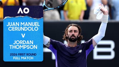 Juan Manuel Cerundolo v Jordan Thompson Full Match | Australian Open 2026 First Round