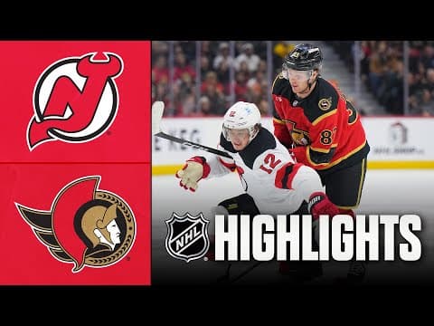 Devils vs. Senators | NHL Highlights | December 09, 2025