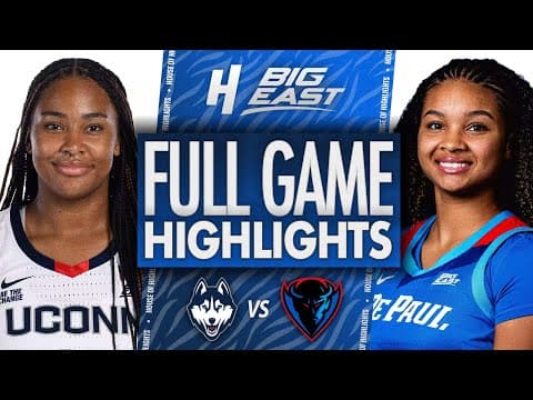 UConn vs DePaul - FULL GAME HIGHLIGHTS | February 4, 2026 | BIG EAST Women’s Basketball
