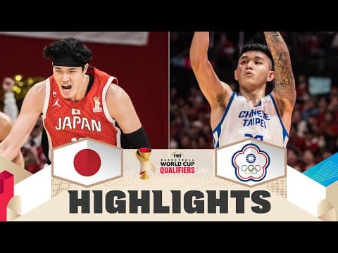 Japan v Chinese Taipei | Highlights | FIBA Basketball World Cup 2027 Asian Qualifiers