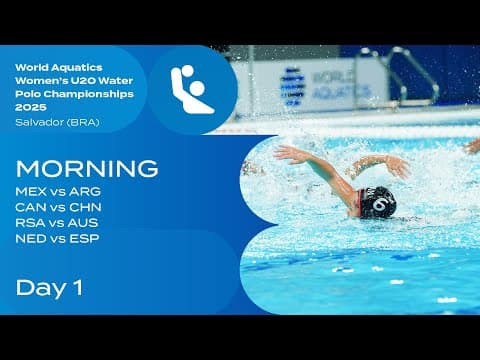 World Aquatics U20 Women’s Water Polo 2025 | Top Morning Moments Day 1