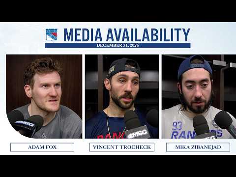 NYR at WSH: Adam Fox, Vincent Trocheck, Mika Zibanejad Postgame Media Availability | Dec. 31, 2025