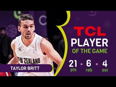 Taylor Britt (21 PTS) | TCL Player Of The Game | NZL 🇳🇿 vs IRQ 🇮🇶 | FIBA Asia Cup 2025