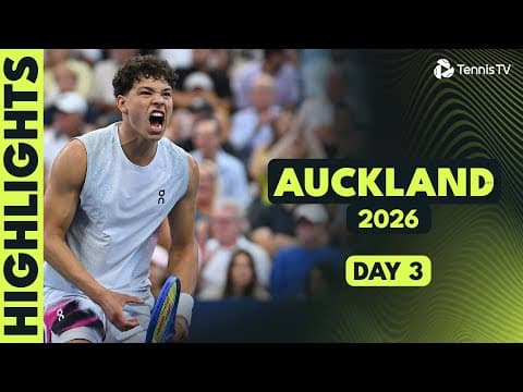 Shelton Begins His Campaign; Marozsan Battles Ruud | Auckland 2026 Day 3 Highlights