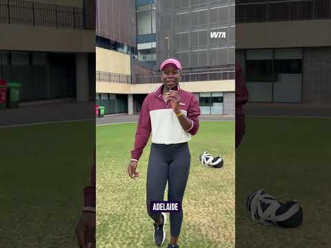 See you tomorrow Vicky! 👏 #WTA #VickyMboko #Tennis #AdelaideInternational