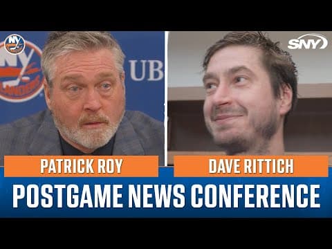 Patrick Roy and Dave Rittich on Islanders blanking Rangers 2-0