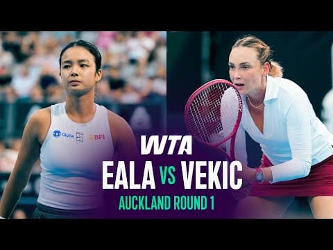 Donna Vekic vs. Alexandra Eala | 2026 Auckland Round 1 | WTA Match Highlights