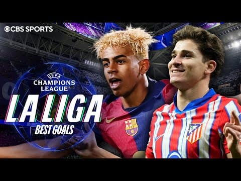 BEST 24/25 UEFA Champions League GOALS from La Liga teams | Yamal, Mbappé, Alvarez & MORE
