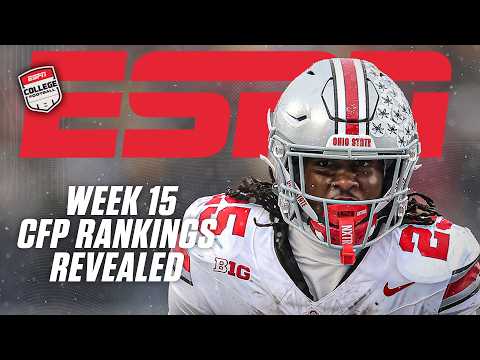 WEEK 15 2025 College Football Playoff Rankings REVEALED 👀🍿 | ESPN College Football