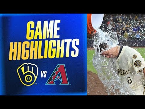 D-backs vs. Brewers Game Highlights (8/26/25) | MLB Highlights