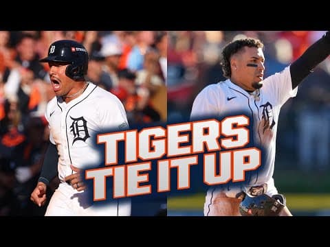 Tigers CLAW back! 🐅 Detroit scores three runs in the 5th inning to tie the game! 😤