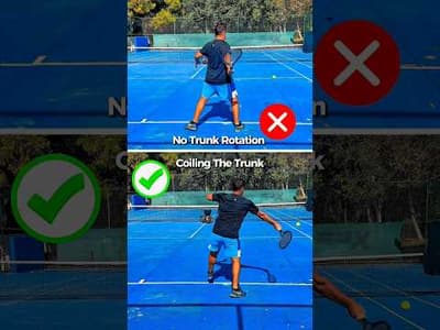 No Rotation vs Full Rotation: Forehand Power Unlocked 🚀