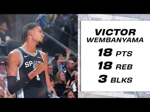 Victor Wembanyama Drops DOUBLE-DOUBLE in Win vs Pelicans!