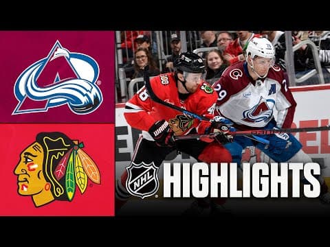 NHL Highlights | Avalanche vs. Blackhawks | November 23, 2025