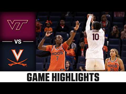 Virginia Tech vs. Virginia Highlights | 2025-26 ACC Women's Basketball
