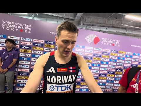 Karsten Warholm reveals he felt a little cramp behind his left knee coming out of the blocks