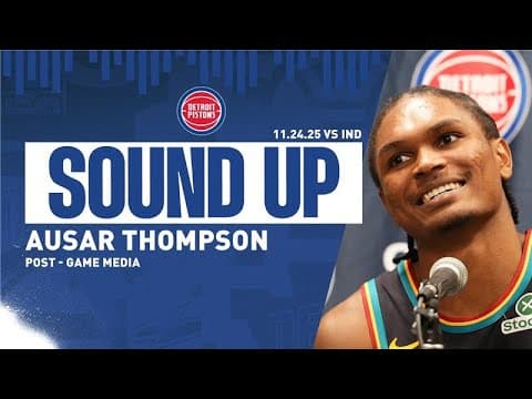 Post-Game Press Conference: Ausar Thompson | Pistons vs. Pacers | 11.24.2025