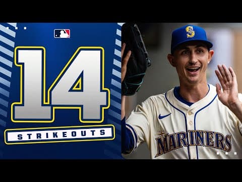 PURE DOMIMINANCE IN SEATTLE! George Kirby ties career-high with 14 strikeouts 😲