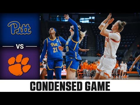 Pitt vs. Clemson Condensed Game| 2025-26 ACC Women's Basketball