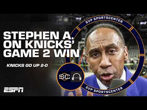 Stephen A. Is HYPED after Knicks go up 2-0 in NBA Finals vs. Spurs 🔥| SportsCenter