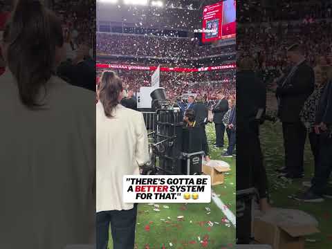 One of the most important jobs from the National Championship 🎊 #collegefootball #cfp