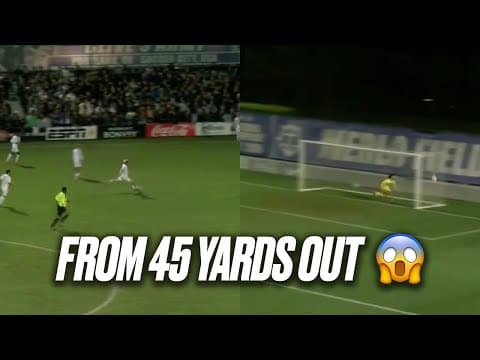 Furman scores incredible long-distance goal in NCAA men's soccer quarterfinal win