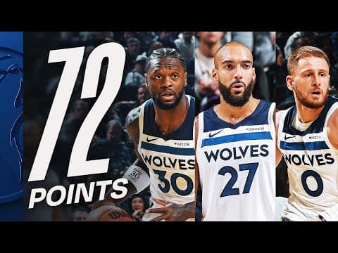Randle, DiVincenzo & Gobert Combine For 72 PTS In Golden State | December 12, 2025
