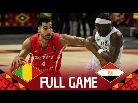 Group Phase | Mali v Egypt | Full Basketball Game | FIBA AfroBasket 2025