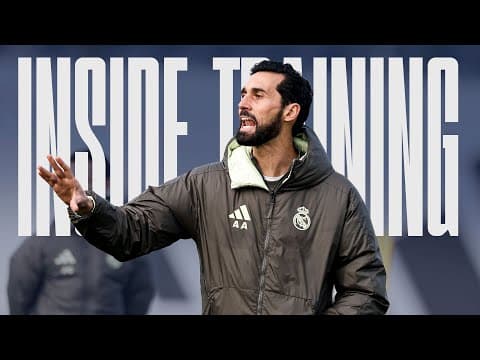 Arbeloa takes charge of his first session as Real Madrid coach!