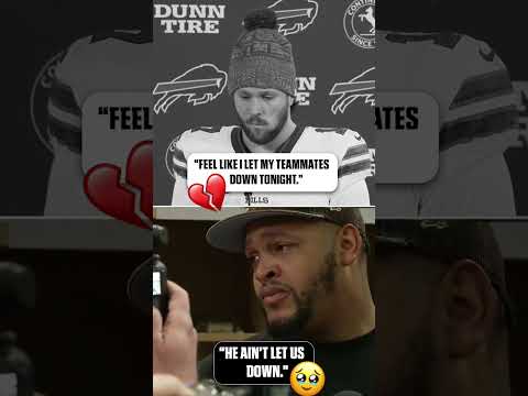 Dion Dawkins was emotional talking about Josh Allen 🤧