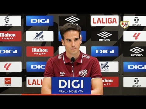 Íñigo Pérez en la previa del Rayo Vallecano - FC Barcelona