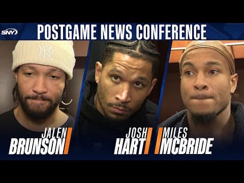 Jalen Brunson and Josh Hart on playing 'embarrassing basketball' after Knicks' loss to Mavs