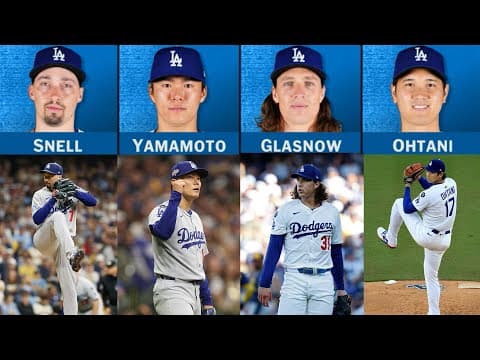 PURE DOMINANCE IN NLCS! Snell, Yamamoto, Glasnow, Ohtani combine for 35 Ks, allow just TWO runs 😳