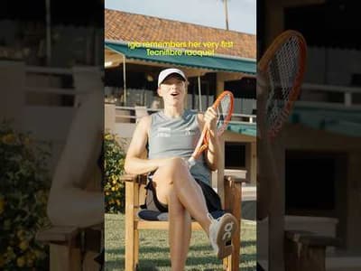 Iga remembers her very first Tecnifibre racquet 💭