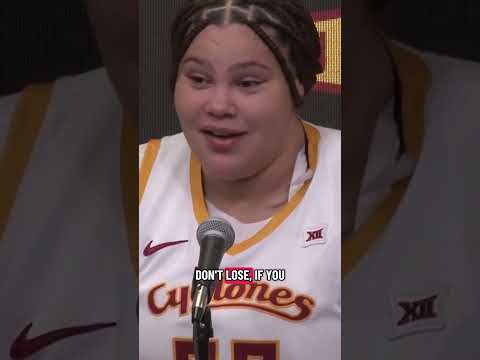 Audi Crooks’ mindset after Iowa State picked up its first loss of the season 🔥