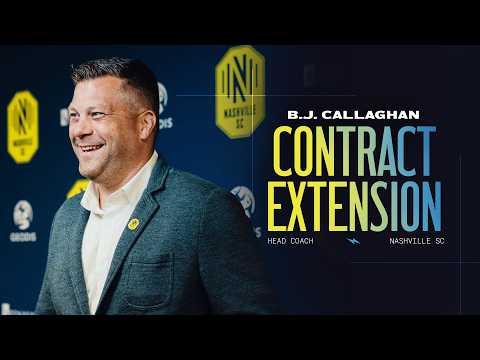 Nashville SC Extend Contract of Head Coach BJ Callaghan | Press Conference
