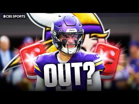 QB J.J. McCarthy in concussion protocol | Rookie Max Brosmer to start if McCarthy out