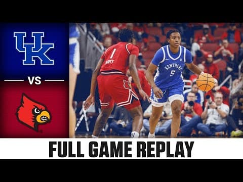 Kentucky vs. Louisville Full Game Replay| 2025-26 ACC Women's Basketball