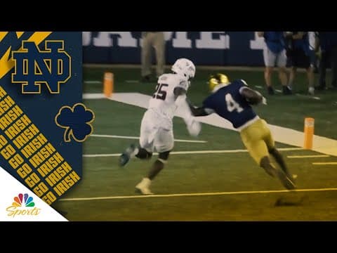 Jeremiyah Love's SPECTACULAR one-handed TD puts Notre Dame ahead of Texas A&M | NBC Sports