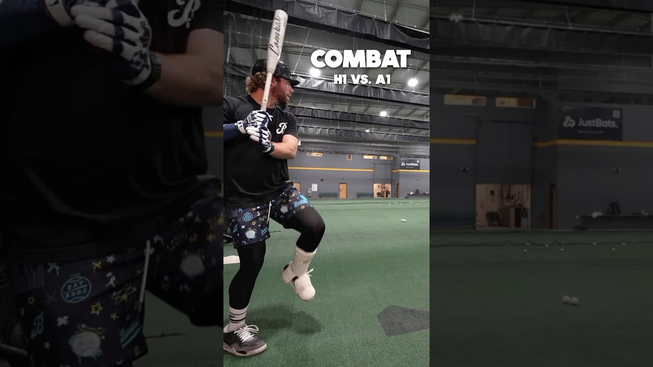Combat 2-piece vs. 1-piece | BBCOR Baseball Bat Review @HitTraxOfficial