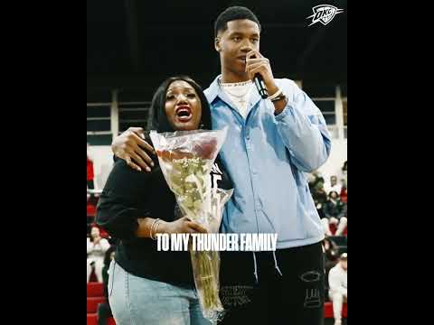 Thomas Sorber gets his jersey retired at Archbishop Ryan High School in Philadelphia 👏 #okcthunder